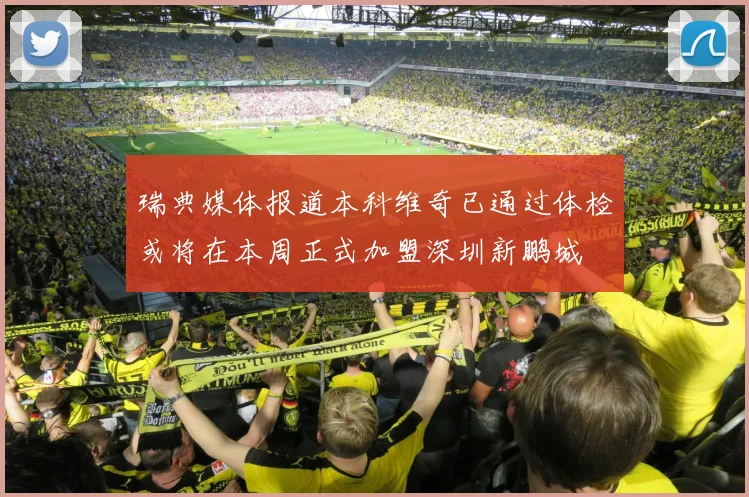 瑞典媒体报道本科维奇已通过体检或将在本周正式加盟深圳新鹏城